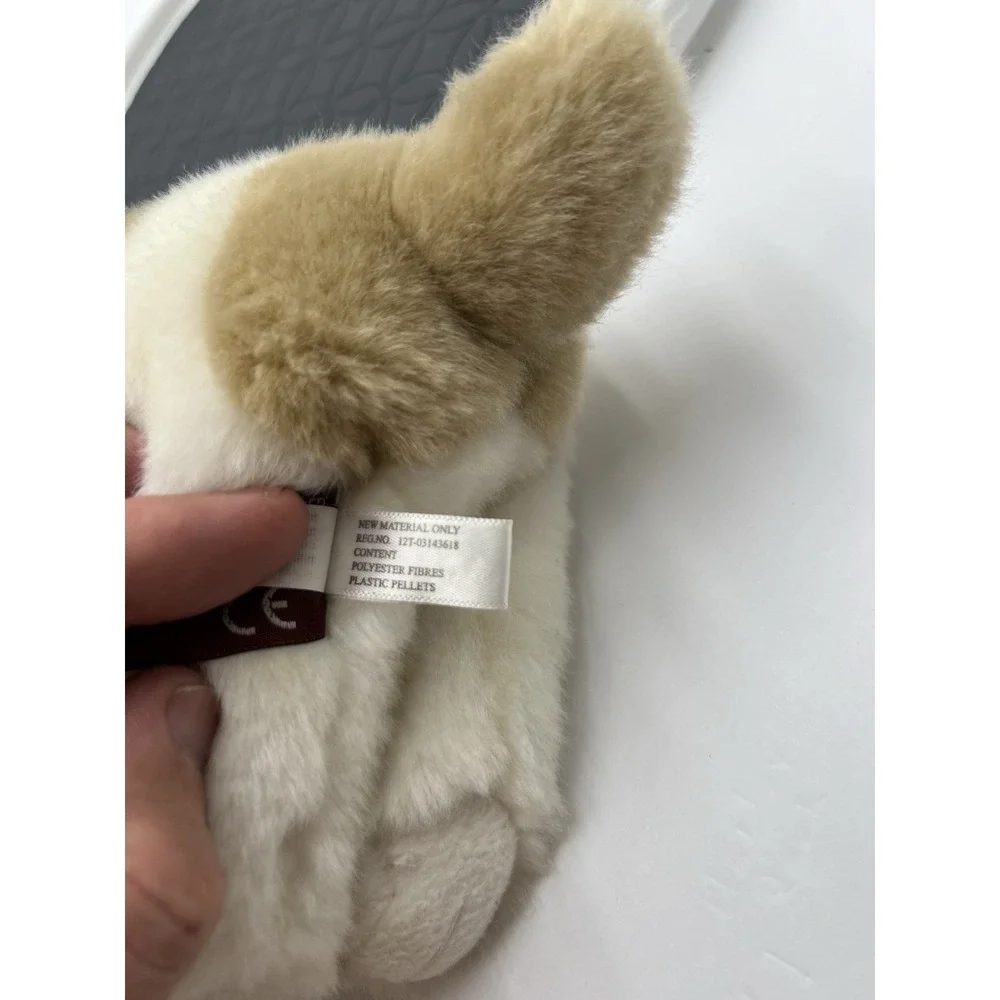 French Bulldog Realistic Stuffed Plush, Tan & White-Bearington collection